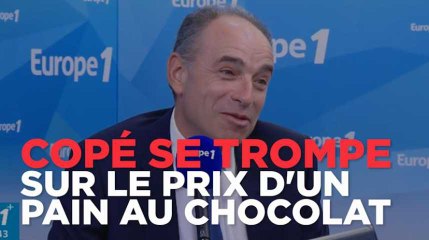 Pour Copé, un pain au chocolat coûte "aux alentours de 10 et 15 centimes d'euros"