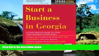 READ FULL  How to Start a Business in Georgia (Legal Survival Guides)  READ Ebook Full Ebook