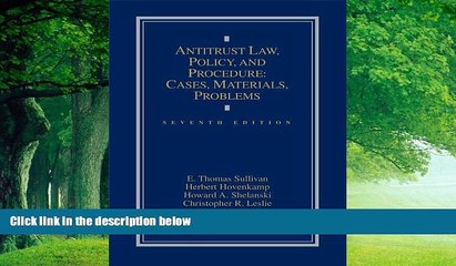 Big Deals  Antitrust Law, Policy and Procedure: Cases, Materials, Problems (2014)  Best Seller