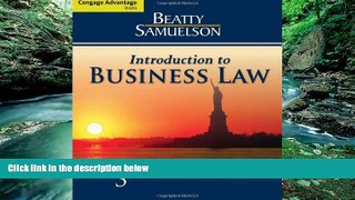 Books to Read  Cengage Advantage Books: Introduction to Business Law  Best Seller Books Most Wanted