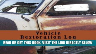 [READ] EBOOK Vehicle Restoration Log: Rusted Truck Cover (S M Car Journals) BEST COLLECTION