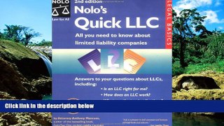 READ FULL  Nolo s Quick LLC: All You Need to Know About Limited Liability Companies  READ Ebook