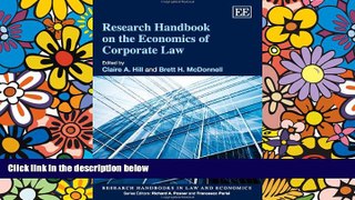 Must Have  Research Handbook on the Economics of Corporate Law (Research Handbooks in Law and