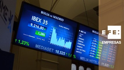 El IBEX 35 supera los 9.200 puntos al sumar un 1,40% animado por la banca