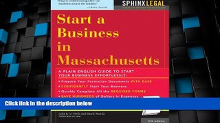 Big Deals  How to Start a Business in Massachusetts (Legal Survival Guides)  Full Read Best Seller