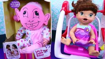 Ugly Baby or Cute Baby? Playing with Baby Doll   Baby Alive Lucy & Surprise Diaper Bag DisneyCarToys