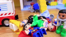Lego Duplo Big City Hospital Saves Batman, Disney Princess & Superman   Doc McStuffins Ambulance