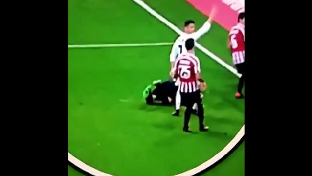 Cristiano Ronaldo Comically Signals For Offside After Morata Scores The Winner vs Athletic!