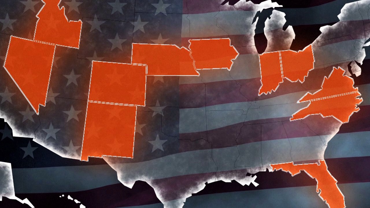 US election 2016: swing states