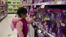 Girl Playing My Little Pony