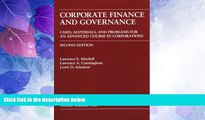 Big Deals  Corporate Finance and Governance: Cases, Materials, and Problems for an Advanced Course