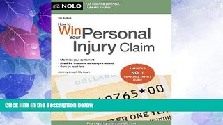 Big Deals  How to Win Your Personal Injury Claim  Best Seller Books Most Wanted