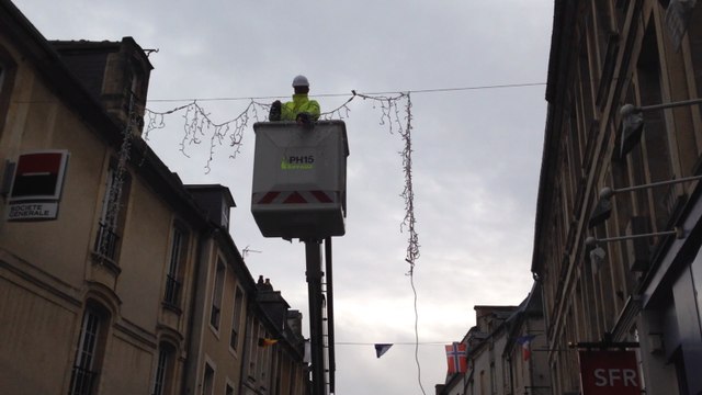 Les décorations de Noël installées dans le centre ville