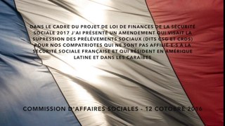 Mon intervention, mercredi 12 octobre 2016, en commission des Affaires sociales