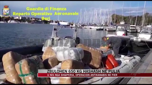 Zbulohen 650 kg hashash ne Puglia - News, Lajme - Vizion Plus