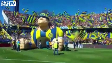 L’entrée de folie des joueurs de Rosario contre Newell’s Old Boys