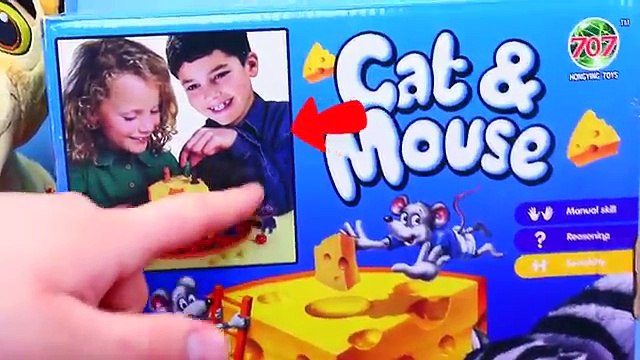Cat & Mouse Kids Board Game Challenge Family Game Night + Fun Surprise Toys by DisneyCarToys
