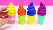 Play-Doh Ice Cream Cone Surprise Eggs Spongebob Dora Hello Kitty Peppa Pig