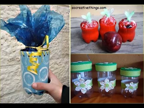 35 ideas y botella de reciclaje creativo tapa tapón de plástico kreative Ideen und Recycling Flaschenverschluss Kunsts