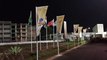 Creative flags and banners in Brics2016 event in Goa