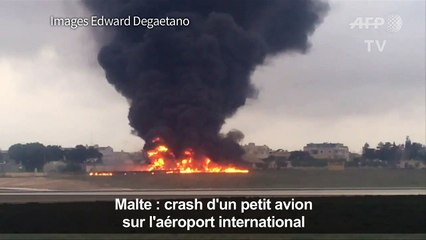 Malte: un passager filme le crash d'un petit avion
