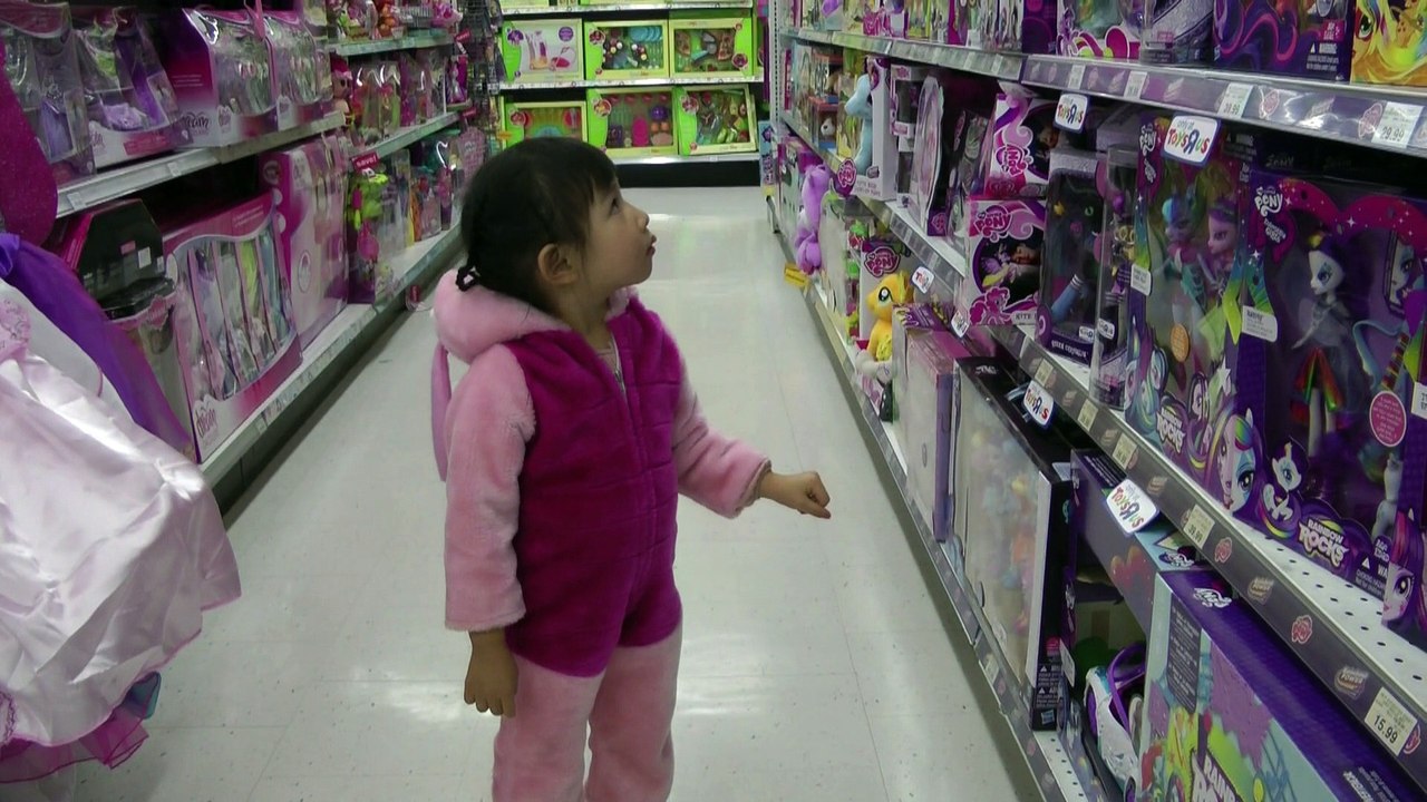 Girl Playing My Little Pony