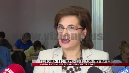 Testohen 115 nëpunës të administratës - News, Lajme - Vizion Plus