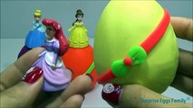 Play Doh Surprise Eggs Disney Princess! HELLO KITTY Frozen Disney Pixar Car Toys