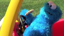 Mario Teaches Cookie Monster How To Drive Cozy Coupe Sesame Street Cookie Monster Crashes Car