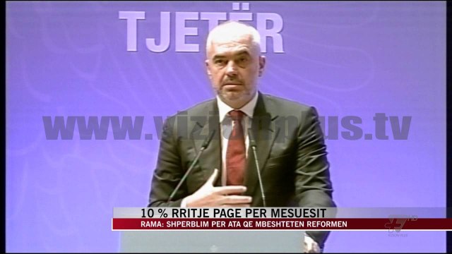 10% rritje page për mësuesit - News, Lajme - Vizion Plus