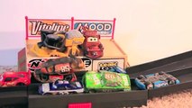 Cars Mater and Bessie Play Doh Oil Tractor Tipping, Piston Cup Race, Disney Pixar Cars Road Paver