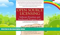 Books to Read  Open Source Licensing: Software Freedom and Intellectual Property Law  Best Seller