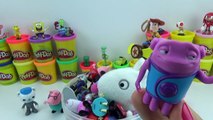 Play Doh Peppa Pig Giant Surprise Eggs Unboxing Peppa Pig Paw Patrol Lightning McQueen