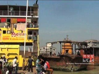 পদ্মা নদীতে নাব্যতা সংকট, ব্যাহত হচ্ছে ফেরি চলাচল