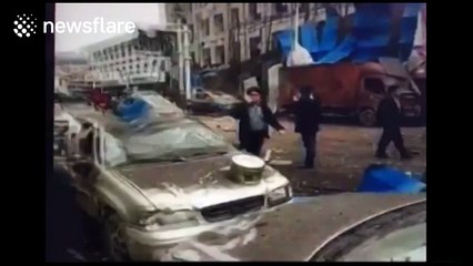 Aftermath of explosion in northern China