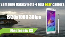 Samsung Galaxy Note 4 test rear camera 1080P 30fps