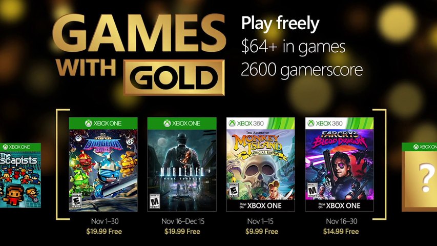 FREE Games with Gold November 2016 (Xbox One/Xbox 360) - video Dailymotion