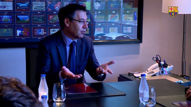FCB Club: Josep Maria Bartomeu rep el president de Nikken Sekkei al Camp Nou