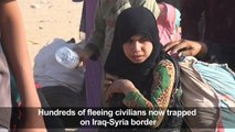 Hundreds fleeing Mosul terror now trapped at Syria border