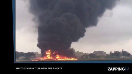 Malte : Le crash d’un avion fait cinq morts, les impressionnantes images (Vidéo)