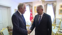 Başbakan Yıldırım, Fransa Dışişleri Bakanı Ayrault'u Kabul Etti