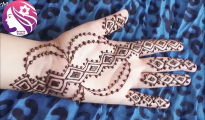 Diamonds Mehndi Designs Simple and easy step by step for hands episode #107 by Art Institute.