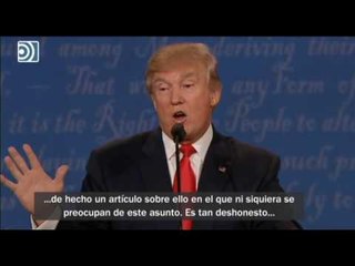 Trump pone en duda las elecciones y decidirá "en su momento" si acepta el resultado
