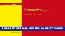 [READ] EBOOK Translation and Philosophy (Intercultural Studies and Foreign Language Learning)