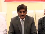 Sindh Chief Minister Syed Murad Ali Shah press conference at Ibrahim Hydri, Karachi, Sindh (SOT-2)