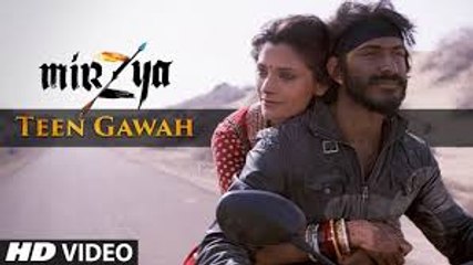 TEEN GAWAH Full Video Song | MIRZYA | Shankar Ehsaan Loy|Rakeysh Omprakash Mehra | Gulzar | Fun-online