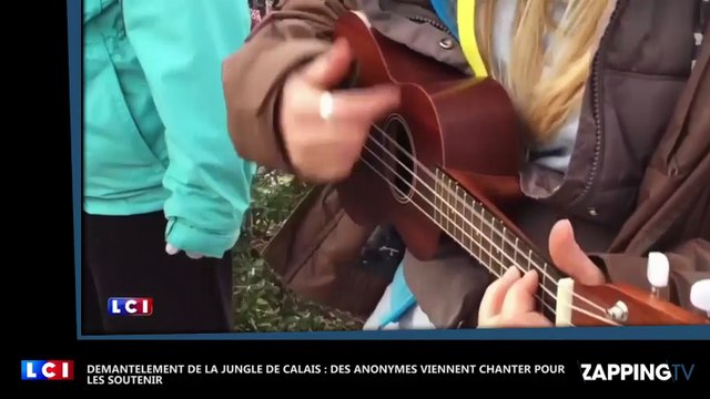 Démantèlement de la jungle de Calais : Des anonymes chantent sur les lieux pour soutenir les migrants (Vidéo)