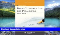 Big Deals  Basic Contract Law for Paralegals, Seventh Edition (Aspen College)  Full Ebooks Best