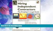 Must Have PDF  Hiring Independent Contractors: The Employer s Legal Guide (Working With