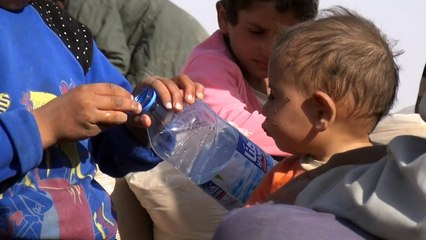 Refugiados de Mossul sob fogo cruzado na fronteira com a Síria